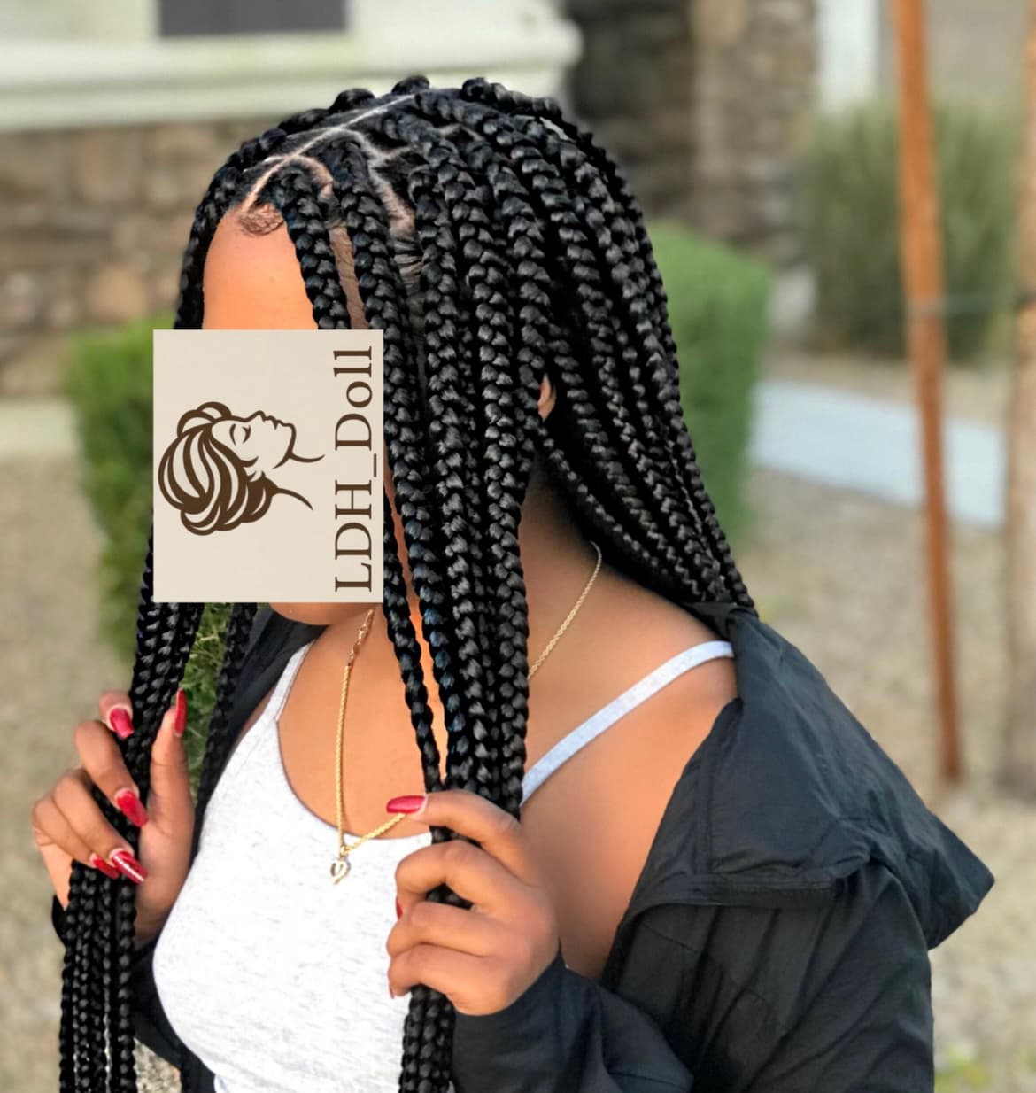 Box braids medium mi dos