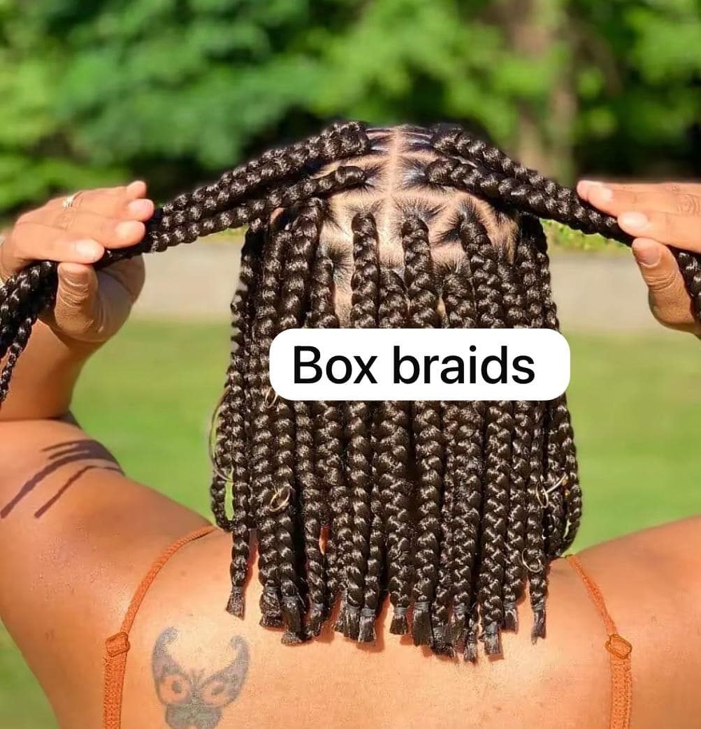 Box braids - Coiffure africaine La Douce Hair Montpellier Toulouse