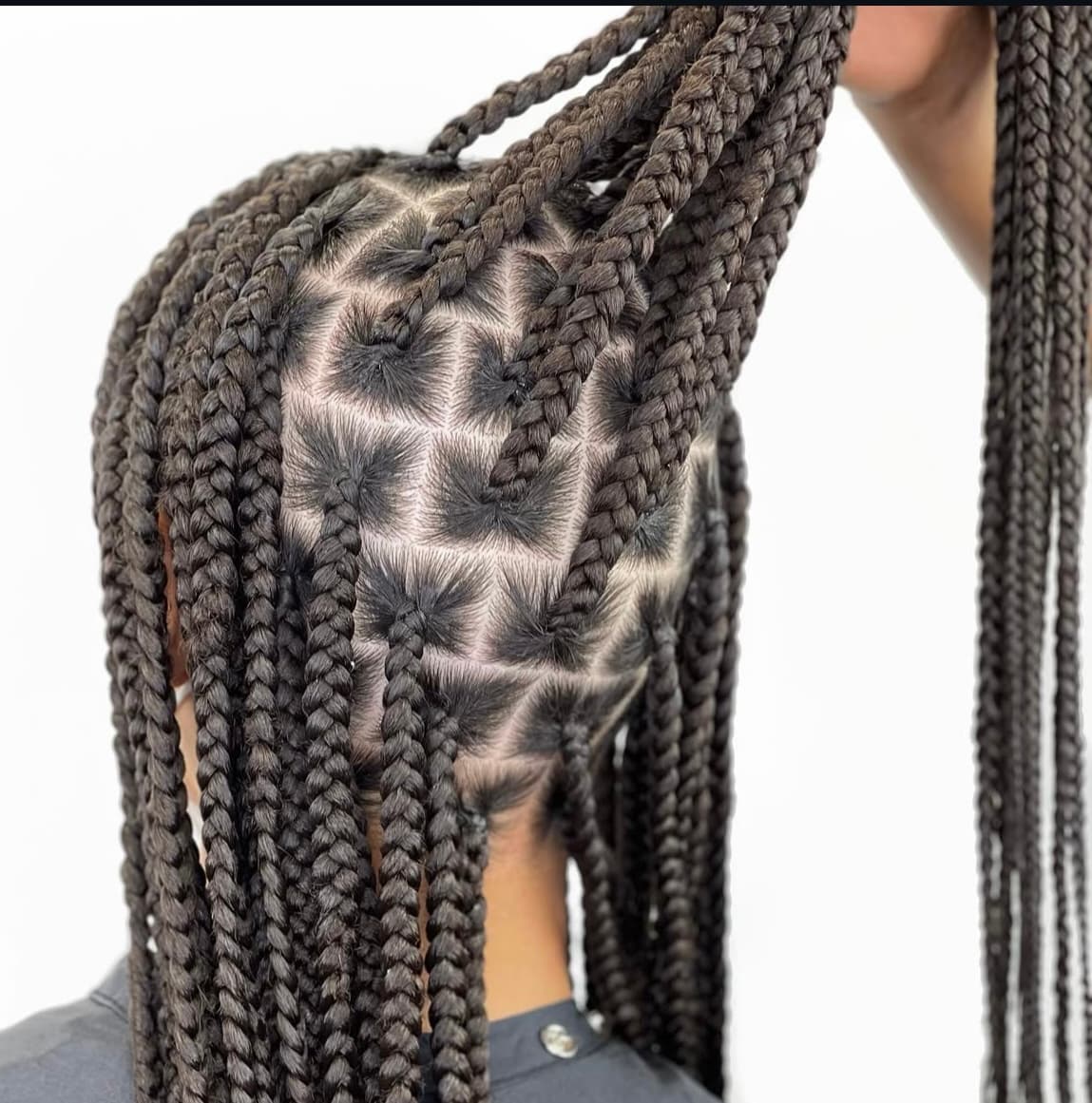 Knotless Médium longueur mi-dos